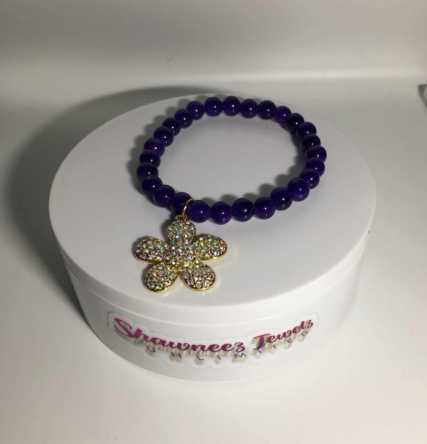 Midnight Amethyst Glow Bracelet