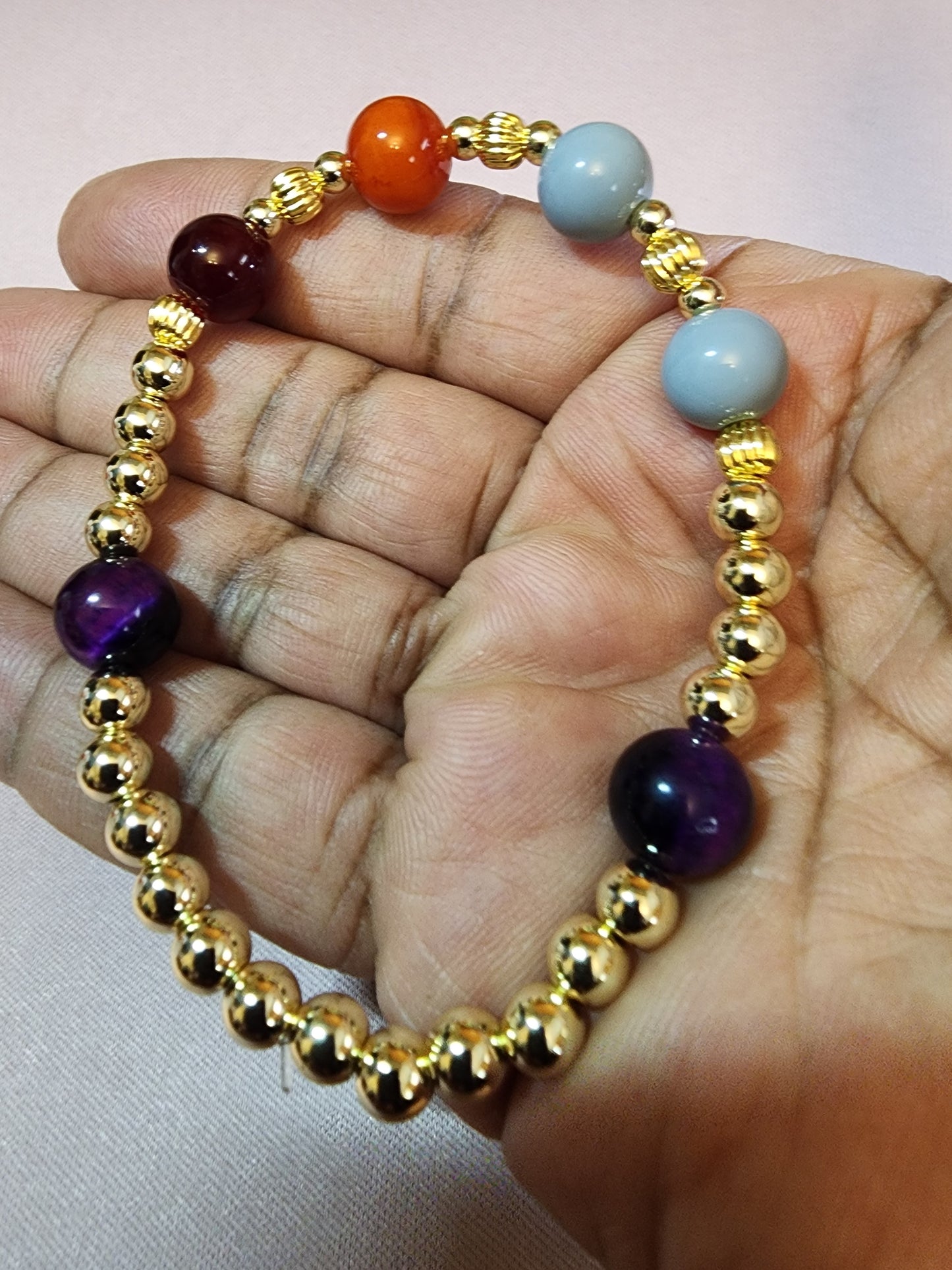 A Mother's Love Beaded Gold-filled