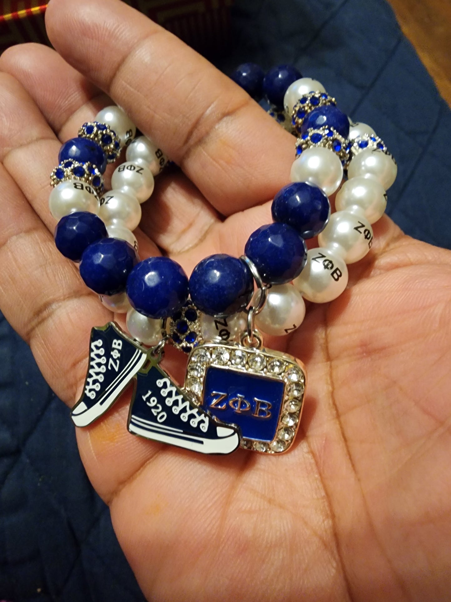 Zeta Phi Beta Bracelet Set