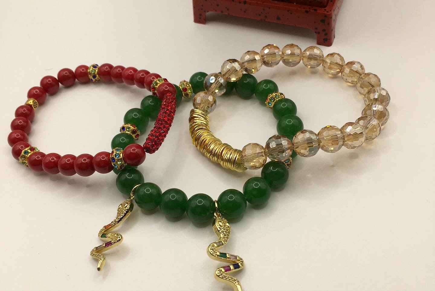 Lady in Red Bracelet