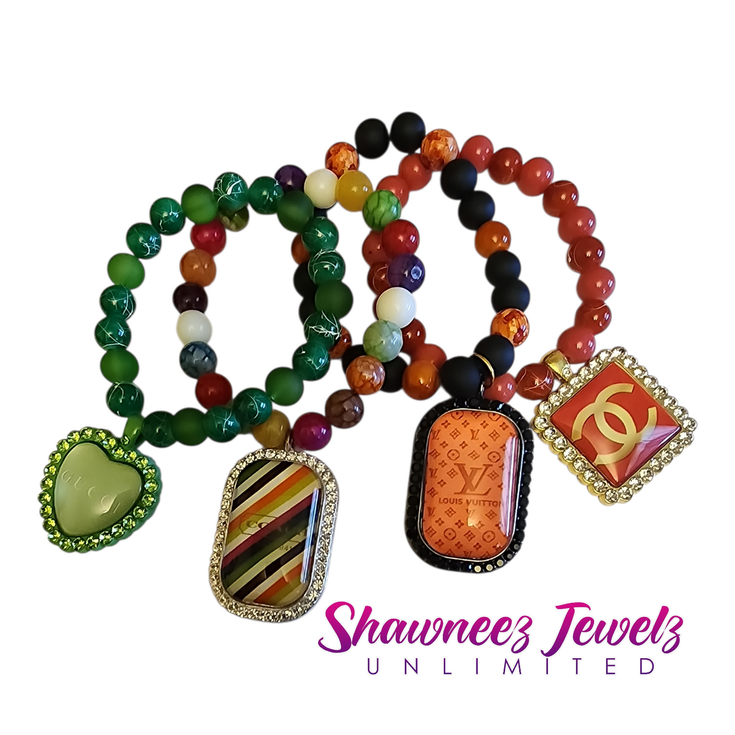 Rainbow Gemstone Designer-Inspired Bracelet