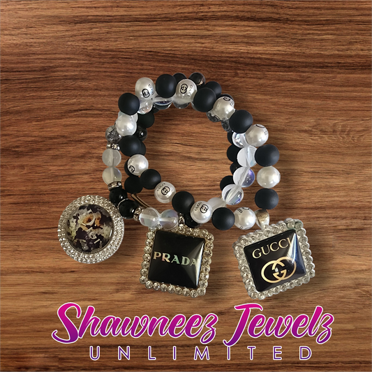 Black & Gold Luxe Designer-Inspired Set