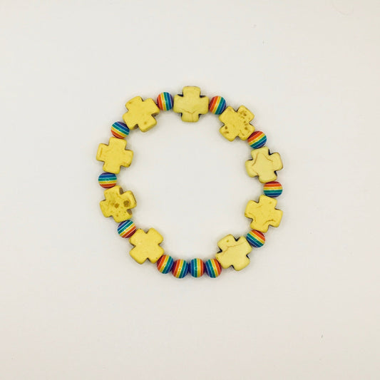 Yellow/Rainbow Bracelet