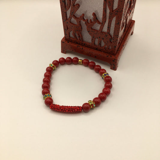 Lady in Red Bracelet