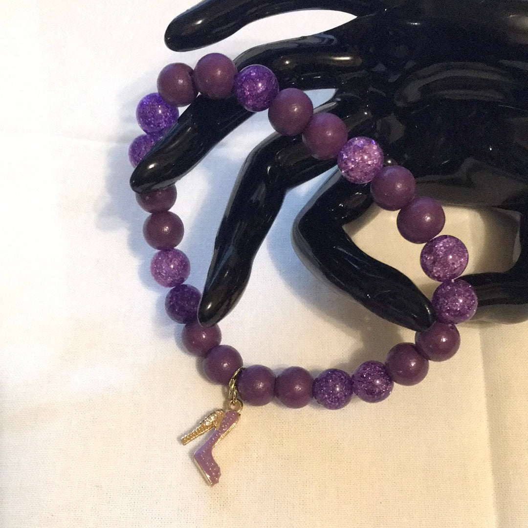 Purple Heel Bracelet